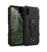 Samsung Galaxy A20S Zırh Tank Kılıf Yüksek Koruma (Siyah)