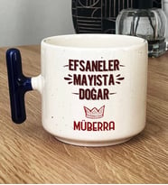 Kişiye Özel Efsaneler Mayısta Doğar Hediye T Kupa Bardak Doğum Günü Hediyesi (Lacivert)