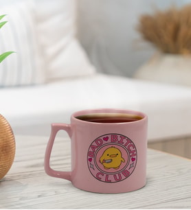 BK Gift Esprili Tasarım Pastel Pembe Middle Kupa Bardak, Arkadaşa Hediye, Ev Hediyesi, Doğum Günü Hediyesi, Ofis Hediyesi (Model 15)