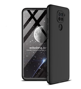 Xiaomi Redmi Note 9 Kılıf Zore Ays Full Koruma Kılıf (Siyah)