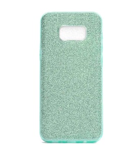 Galaxy S8 Plus Kılıf Zore Shining Simli Silikon Kılıf (Yeşil)