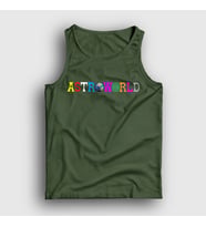Presmono Unisex Sarı Astroworld Travis Scott Atlet 45034tt (Haki)