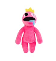 İthal Kumaş Roblox Fan Rainbow Friends Gökkuşağı Müzikli Peluş Oyuncak Oyun & Uyku Arkadaşı 30 cm. (Koyu Pembe)