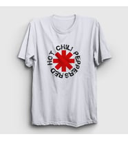 Presmono Unisex Sarı Logo V2 Red Hot Chili Peppers T-Shirt 107578tt (Beyaz)
