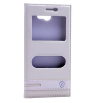 General Mobile 6 Kılıf Elite Kapaklı Kılıf (Beyaz)