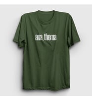 Presmono Unisex Sarı New Anathema T-Shirt 9524tt (Haki)