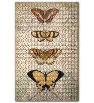 Cakapuzzle Kart Postal Ve Kelebekler Görseli Puzzle Yapboz MDF (Ahşap) (1000 Parça)
