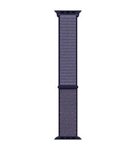 Microsonic Apple Watch Series 9 45mm Hasırlı Kordon Woven Sport Loop Mavi (Lacivert)