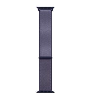 Microsonic Apple Watch Series 9 45mm Hasırlı Kordon Woven Sport Loop Mavi (Lacivert)