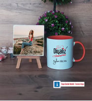 Diyaliz Hemşiresi Fotoğraflı Dekoratif Taş, Kupa Bardak Beyaz Hediye Tıp Bayramı Hediyesi Hemşireler Günü Hediyesi (Model 13)