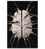 Cakapuzzle Zihin Beyin Kontrol Figürü Görseli Puzzle Yapboz MDF (Ahşap) (1000 Parça)