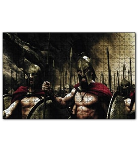 Cakapuzzle 300 Spartalı Savaş Sahnesi  Puzzle Yapboz MDF (Ahşap) (255 Parça)