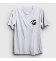 Presmono Unisex Sarı Logo K-Pop Twice T-Shirt 280350tt (Beyaz)