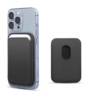 Microsonic Apple iPhone 16 Pro Max Leather Wallet MagSafe Yeşil (Siyah)