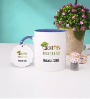 Orman Mühendisi Kupa Bardak ve Anahtarlık (Lacivert)