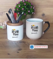 Evin Prensi Kalemlik, Kupa Bardak T Kişiye Özel Hediye (Model 2)