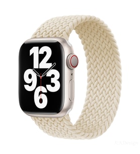 Ally Apple Watch 7-8 45mm 6-5-4 44mm Single loop Plastik Kayış Kordon 3-2-1 42mm (Krem)
