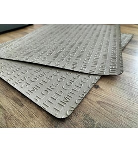 LEYLASER  40x32  Deri Amerikan Servis 2 li Bronz Supla Sunumluk (Krem)