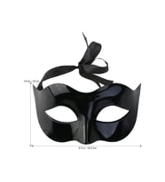 Masquerade Kostüm Partisi Venedik Balo Maskesi (Siyah)