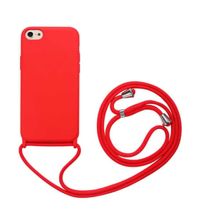 Uyumlu Model Apple iPhone 7 Kılıf Lansman İpli Kılıf (Kırmızı)