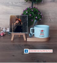 İngilizce Öğretmeni Fotoğraflı Dekoratif Taş, Kupa Bardak Beyaz Hediye Öğretmenler Günü Hediyesi (Model 8)
