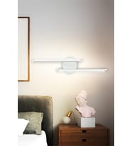 Sare Aplik Modern Tasarım Gün Işığı Ledli Banyo - Mutfak - Salon Led Duvar Aplik (Beyaz)