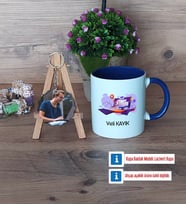 Bilgisayar Mühendisi Kupa Bardak Beyaz ve Fotoğraflı Ahşap Anahtarlık Hediye (Model 3)