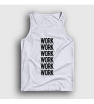 Presmono Unisex Sarı Work Work Work Rihanna Atlet 342027tt (Beyaz)