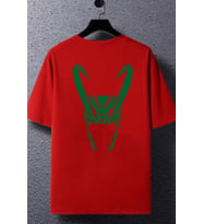 Unisex Floki Baskılı T-shirt (Kırmızı)