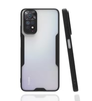 Xiaomi Redmi Note 11S Global Kılıf Parfe Kenarları Pastel Renk (Siyah)