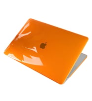 McStorey Macbook Air ile Uyumlu Kılıf HardCase A1369 A1466 2017 Öncesi Kristal (Turuncu)