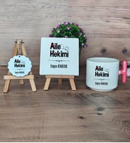 Aile Hekimi Hediye Seti Kupa Bardak T Kulplu, Dekoratif Taş, Anahtarlık Doktora Tıp Bayramı Hediyesi (Model 4)