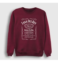 Presmono Unisex Beyaz Paradise Lana Del Rey Sweatshirt 156703tt (Bordo)