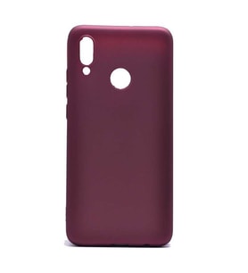 Huawei P Smart 2019 Kılıf Soft Mat Premier Case (Mürdüm)