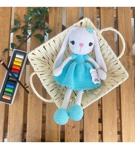 Zeynphobidunyam Amigurumi Uzunkulak Tavşan (Mavi)