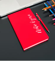 Kendin Tasarla Defter Kalem (Kırmızı)