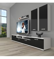 Decoraktiv Eko 5200D Mdf Tv Ünitesi Tv Sehpası (Siyah - Beyaz)