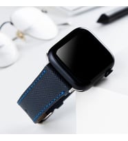 vagave Apple Watch 42mm 44mm 45mm 49mm 3 4 5 6 Se 7 8 9 Ultra Ultra 2 Deri Kordon İsme Özel (Lacivert)