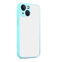 Vendas iPhone 14 Plus Uyumlu (14 Plus) Mara Serisi Arkası Mat Renkli Hux Silikon Kılıf (Turkuaz)
