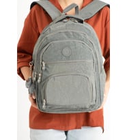 Kadın Sırt Çantası Orta Boy Günlük Kullanım İçin İdeal Okul Çantası 40*30 Cm Hafif Bayan Çanta (Gri)