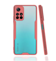Xiaomi Redmi Note 11 5G Kılıf Parfe Kenarları Pastel Renk Silikon (Pembe)