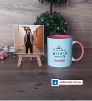 Erkek Türk Dili ve Edebiyatı Öğretmenine Hediye Fotoğraflı Dekoratif Taş, Kupa Bardak Beyaz Hediye (Model 6)