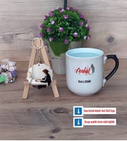 Avukat Kupa Bardak Beyaz ve Fotoğraflı Ahşap Anahtarlık Hediye (Model 10)