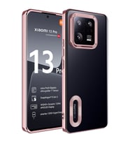Xiaomi Mi 13 Pro Kılıf Kamera Korumalı Logo Gösteren Zore Omega Kılıf (Rose)