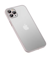 iPhone 12 Pro Max Kılıf Retro Kamera Lens Korumalı Renkli Lüx Mat Kapak (Rose)