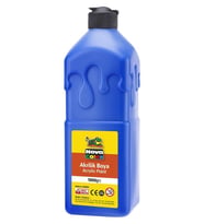 Akrilik Boya 1000 Gr 1 Adet 1 Kilo Su Bazlı Akrilik Boyası Hobi Sanatsal Boya Tuval Ahşap Metal Ağaç Taş Beton (Mavi)