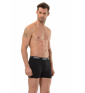 Jiber Erkek Likralı Boxer 3'lü Paket - 156 (Siyah)