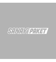 Sanayi Paket Araba Sticker siyah 17x3 CM (Beyaz)