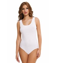 Nbb Bayan Kalın Askılı Çıtçıtlı Body Geniş Askılı Body 2940 (Beyaz)
