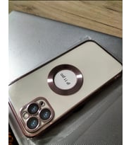 İphone 11 Pro Kamera Korumalı ( Kamerası Lensli) Lazer Kılıf (Pembe-Lila)